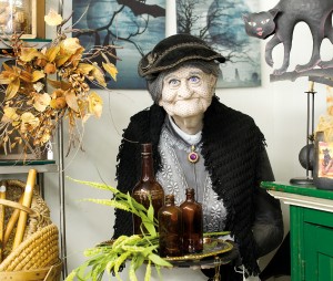 Whimsical Halloween décor is on display at Ladybug Keepers on Locust Street.