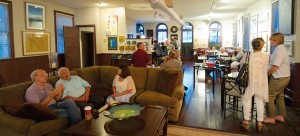 Garth Gallery on South Second Street features two floors of exhibits, plus a café.