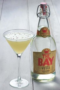 Lemon Basil Martini using The Bay Vodka