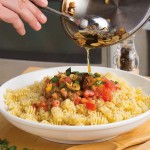 Pasta and Fresh Tomato Sauce 