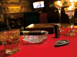 Members of the Elks Lodge #134 are afforded the privilege of being able to smoke cigars in the lounge. 