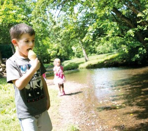 Nothing cools you off on a hot summer’s day than an ice cream cone and being by the water.