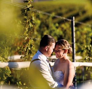 Ben and Ashley Miller held their wedding at The Vineyard at Grandview last October. Photo by April and Bryan Westhafer. 