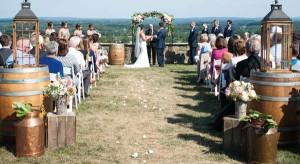 The Virginia countryside provided the backdrop for Melanie and Max Miller’s wedding, which was held last August. 
