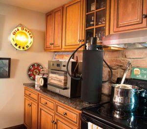 Kurt’s PicoBrew Zymatic brewing system allows him to tweak a recipe and check on a brew’s progress from anywhere in the world thanks to its digital interface.