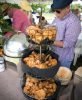 The menu included buttermilk fried chicken.
