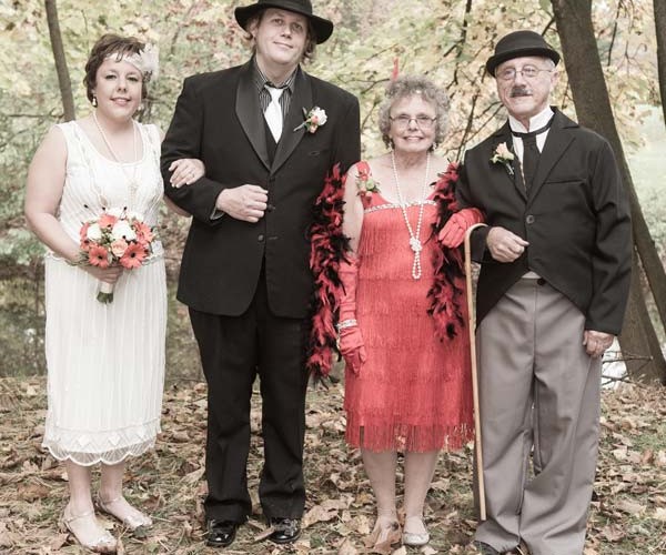 Heidi and Matt with her parents, Pat and Leo Derstler.