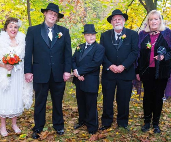 Heidi and Matt with his son, Jackson, and his parents, Bill and Cheryl Eckman.