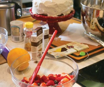 Fresh berries provide an excellent and colorful topping.