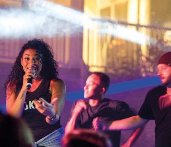 American Idol winner, Jordin Sparks, provided a high-energy concert for the attendees.