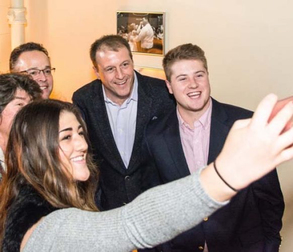 Posing for a commemorative selfie are Sydney Groff, Lisa Groff, Tim Watt, Dave Groff and Tanner Groff.